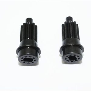 GIUNTO ASSE POSTERIORE IN ACCIAIO TEMPERATO #45 - SET 2 PEZZI nero GPM TRX TRX4 DEFENDER
