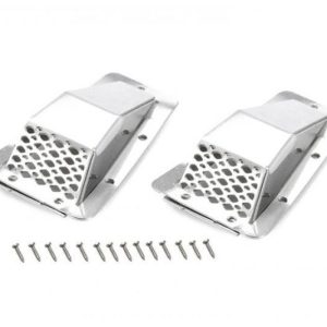 ACCESSORI PER BILANCIA: VENTILAZIONE PARAFANGO IN METALLO (STILE A) -SET DA 16 PEZZI GPM ROADTECH ACCESSORI PER BILANCIA TRX4 DEFENDER argento