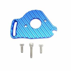 PIASTRA MOTORE IN ALLUMINIO CON ALETTE DISSIPATORE - SET 4 PEZZI blu GPM TRX 1/10 SLASH 4x4 LCG