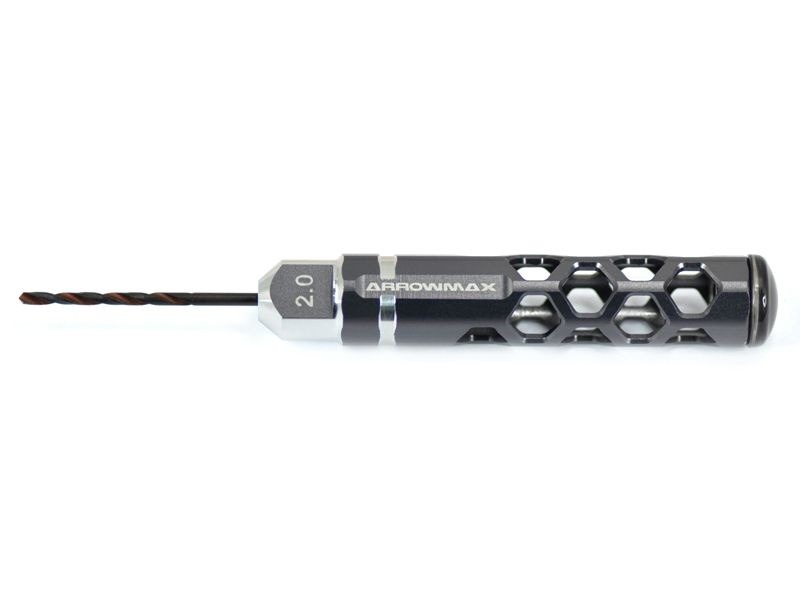 Drill 2.0MM For 1/32 Mini 4WD (Gray) ARROWMAX (1/32 Mini 4WD Special Tools)