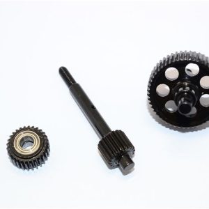 INGRANAGGI TRASMISSIONE IN ACCIAIO DURO - SET 3 PEZZI neri GPM AXIAL SCX10 HONCHO
