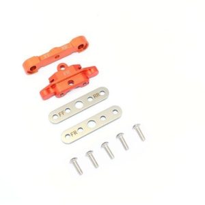 ATTACCO PER TIRANTE BRACCIO ANTERIORE INFERIORE IN ALLUMINIO -SET DA 9 PEZZI arancione GPM TRX 1/10 MAXX
