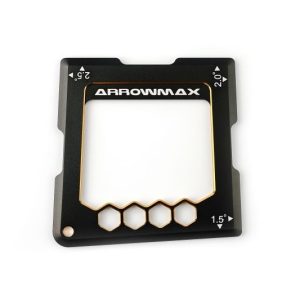 Quick Camber Gauge For 1/10th 1.5°, 2°, 2.5° Black Golden ARROWMAX