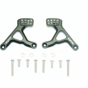 AMMORTIZZATORE POSTERIORE REGOLABILE IN ALLUMINIO - SET 14 PEZZI nero GPM TRX TRX4 DEFENDER
