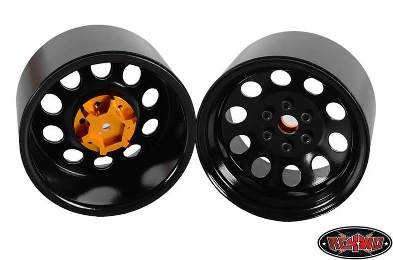 Pro10 40 Series 3.8 Steel Stamped Beadlock Wheel (Black) RC4WD