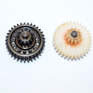 INGRANAGGIO SPUR GEAR IN ACCIAIO N. 45 56T E INGRANAGGI DI RIDUZIONE A DOPPIA VELOCITÀ - 2 PZ GPM THUNDERTIGER KAISER XS nero