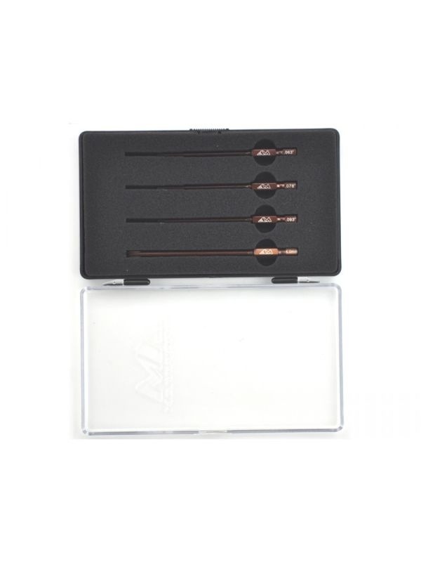 POWER TOOL TIP SET 4 PIECES (1/16, 5/64, 3/32, 4.0) CASE ARROWMAX (POWER TIP ONLY)