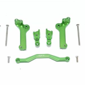 ATTACCO AMMORTIZZATORE POSTERIORE IN ALLUMINIO -SET DA 11 PEZZI verde GPM TRX 1/10 MAXX
