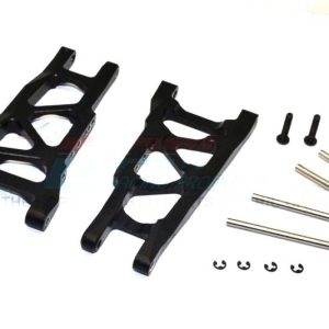 BRACCIO INFERIORE POSTERIORE IN LEGA - SET 1PR(= SLA055) nero GPM TRX 1/10 RUSTLER VXL