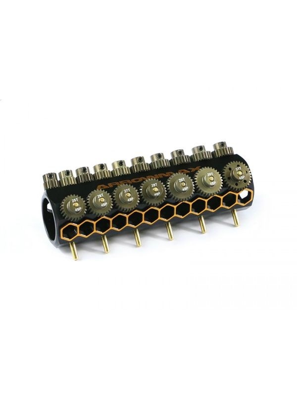 Set Of 17 Alu Pinions 48DP With Caddy 15T ~ 31T ARROWMAX