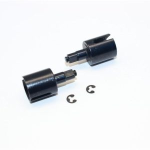 GIUNTO DIFFERENZIALE ANTERIORE ACCIAIO#45 -1PR SET nero GPM AXIAL YETI ROCK RACER