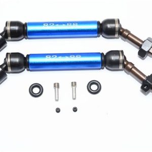 TRASMISSIONE POSTERIORE CVD IN ACCIAIO+ALU CON RUOTA 12MMX6MM HEX1PR SET GPM TRX 1/10 SLASH 4x4 STAMPEDE 4x4 blu