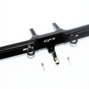 ALU rr SUPPORTO PARAURTI+ANELLI A D+GANCIO TRAINO TRX-4 FORD BRONCO -3PZ GPM TRX TRX4 BRONCO nero