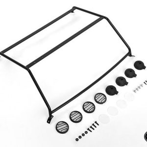 Exterior Steel Roll Cage w/ Lights RC4WD for Vanquish VS4-10 Origin Halfcab Body (Black)