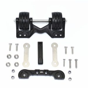 IMPUOTA POSTERIORE REGOLABILE IN ALLUMINIO -SET DA 20 PEZZI30 GPM TRAXXAS-1/10 MAXX MONSTER TRUCK nero