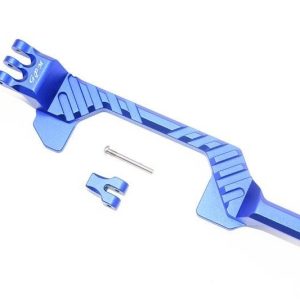 FERMA BATTERIA IN ALLUMINIO - SET 3 PEZZI blu GPM TRX 1/10 RUSTLER 4x4
