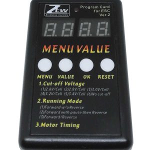 BLACKBULL LED PROGRAM CARD A FOR CAR ESC