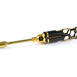 Nut Driver 11/32 (8.73mm) X 100mm Black Golden ARROWMAX (Honeycomb Tools Black Golden)