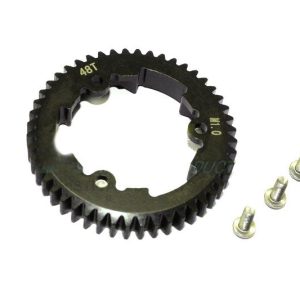 INGRANAGGIO SPURGO IN ACCIAIO 48T (M1.0) - 1PZ nero GPM TRX XO-01