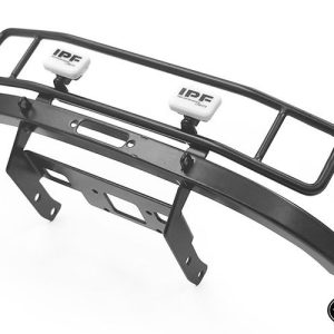 Ranch Steel Front Winch Bumper w/ IPF Lights RC4WD for Axial 1/10 SCX10 II UMG10 (Black)