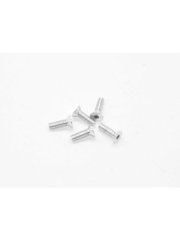 Alu Screw allen countersunk M3x10 Silver (7075) (5) ARROWMAX (Aluminum Screws (7075-T6 ))