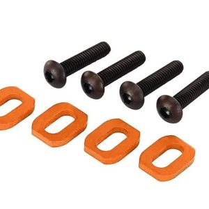 Spessori e viti fissaggio motore Xmaxx/XRT Arancio (4)