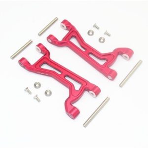 BRACCI SUPERIORI ANTERIORI/POSTERIORI IN ALLUMINIO - SET 14 PEZZI rosso GPM TRX 1/10 MAXX