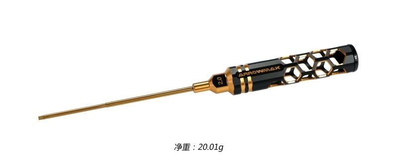 CACCIAVITE ESAGONALE 2.0 X 120mm Black Golden ARROWMAX (Honeycomb Tools Black Golden)