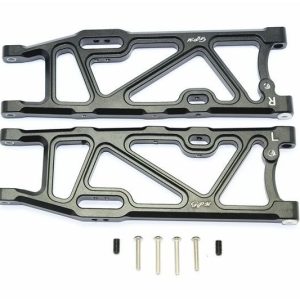 BRACCI POSTERIORI INFERIORI IN ALLUMINIO -1PR nero GPM ARRMA 1/8 KRATON OUTCAST NOTORIUS