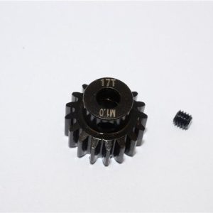 INGRANAGGIO MOTORE IN ACCIAIO (17T) - 1 PZ nero GPM TRX XMAXX 6S