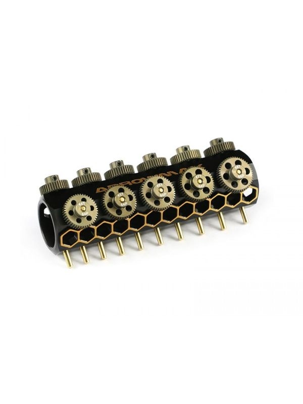 Set Of 11 Alu Pinions 64DP With Caddy 38T ~ 48T ARROWMAX