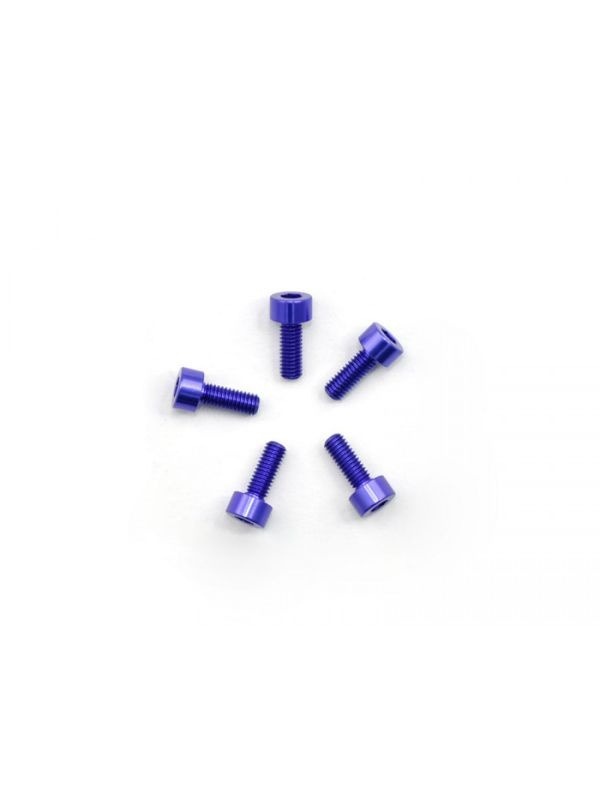 Alu Screw allen cilinder head M3x8 Purple (7075) (5) ARROWMAX (Aluminum Screws (7075-T6 ))