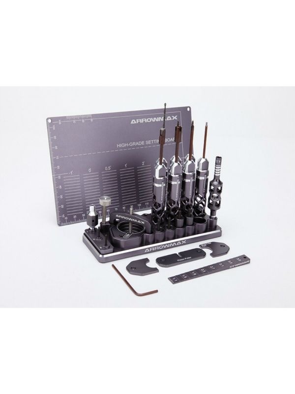 AM Special Toolset For 1/32 Mini 4WD (Gray) ARROWMAX (Spezial-Werkzeug)