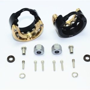 PENDOLO IN ALLUMINIO con Knkl ascia wgt con COPERCHIO IN OTTONE+9 ESAGONALI -16 PZ nero GPM TRX TRX4 DEFENDER TRX6
