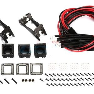 ACCESSORI BILANCIA: SPOTLIGHT PER CINGOLATI ?TIPO B?-64PC SET GPM ROADTECH SCALE ACCESS TRX4 TRX6 SCX10 II SCX10 III nero