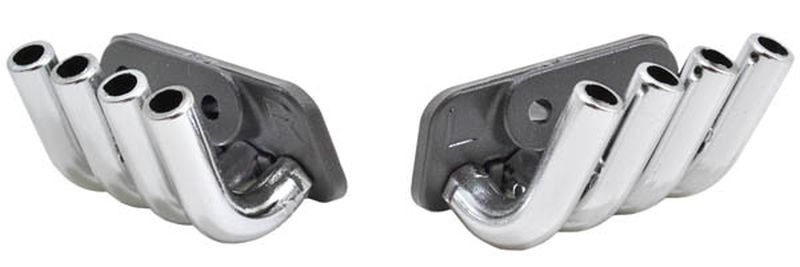 Terminali di scarico Zoomies con uscita laterale, accessori cromati