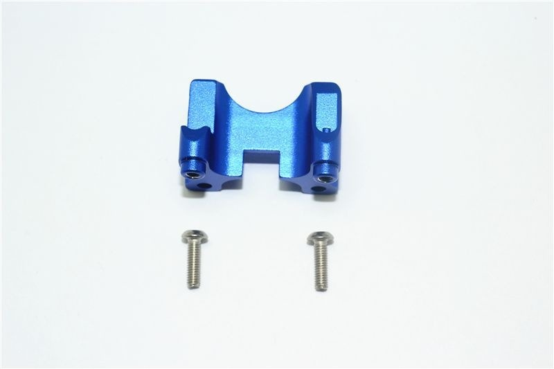 ATTACCO AMMORTIZZATORE POSTERIORE IN ALLUMINIO -SET 3 PEZZI blu GPM TRX 1/10 E-REVO