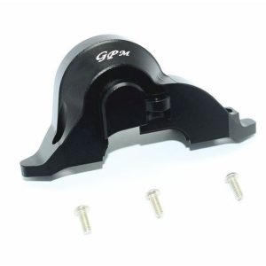 COPERCHIO INGRANAGGIO CIRCOLARE SUPERIORE TRASMISSIONE IN ALLUMINIO - SET 4 PEZZI GPM TRX TRX4 DEFENDER TRX6 nero