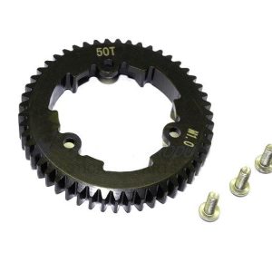 INGRANAGGIO SPURGO IN ACCIAIO 50T (M1.0) - 1PZ nero GPM TRX XO-01 MAXX