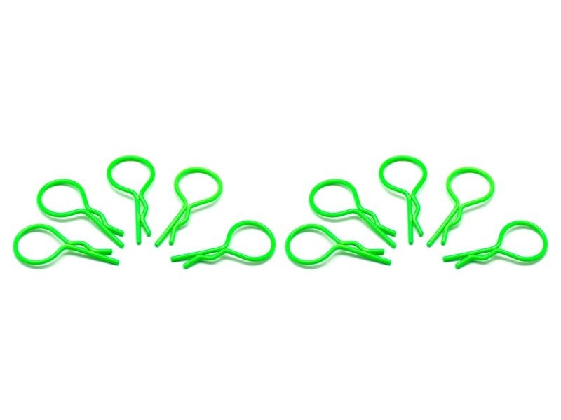 big body clip 1/10 - fluorescent green (10) ARROWMAX (Body Clips )