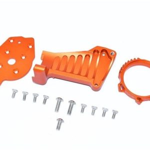 SUPPORTO MOTORE IN ALLUMINIO -SET DA 14 PEZZI arancione GPM TRX 1/10 MAXX