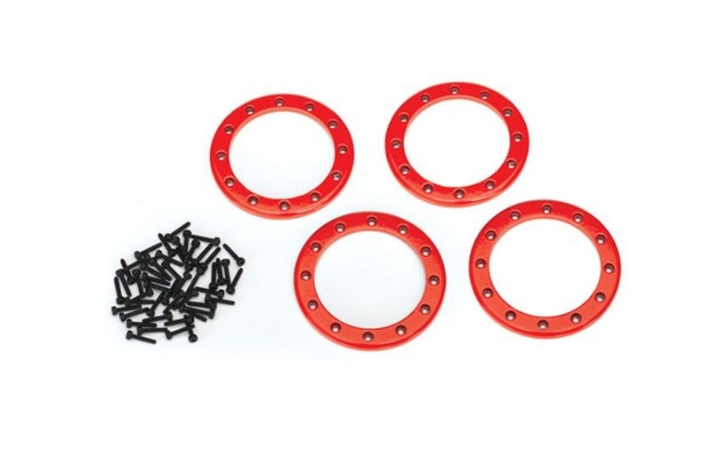 ANELLI BEADLOCK IN ALLUMINIO ROSSO 2,2" (4)