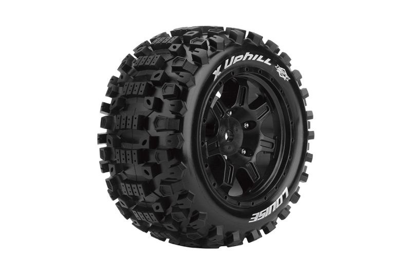 Copertoni X-Uphill MFT SOFT su cerchio nero 24mm (2) LOUISE per ARRMA Kraton 8S