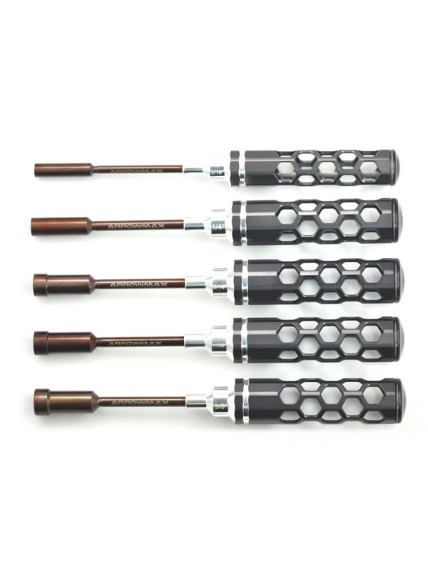NUT DRIVER SET 3/16 1/4 5/16 11/32 3/8X100 5teilig Honeycomb ARROWMAX (NEW Honeycomb Tools)