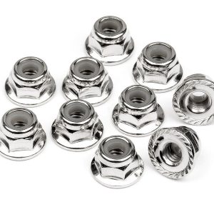 DADO AUTOBLOCCANTE FLANGIATO M4 (10)