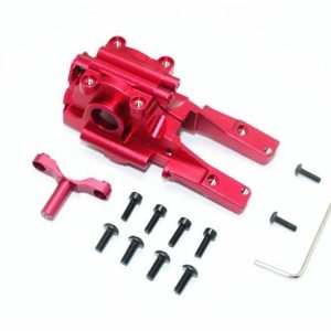 SCATOLA INGRANAGGIO ANTERIORE IN LEGA - SET 3 PZ rossa GPM TRX 1/16 E-REVO