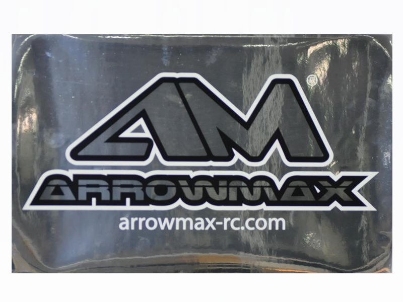 AM Decal X ( 25 x 40 cm) Silver ARROWMAX (Shirts and Stickers)