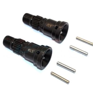 GIUNTI CVD #45 IN ACCIAIO ANTERIORI O POSTERIORI PER 6S E 8S-6PC Set GPM TRX X-MAXX nero