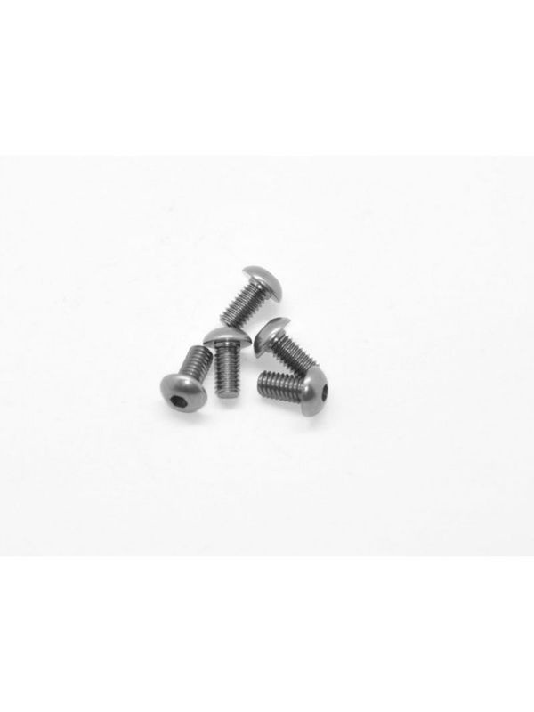 Alu Screw allen roundhead M4x8 Gray (7075) (5) ARROWMAX (Aluminum Screws (7075-T6 ))