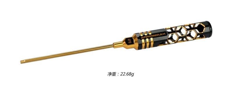 CACCIAVITE ESAGONALE 3.0 X 120mm Black Golden ARROWMAX (Honeycomb Tools Black Golden)